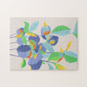 Puzzle Art abstrait aquarelle botanique unique (Horizontal)