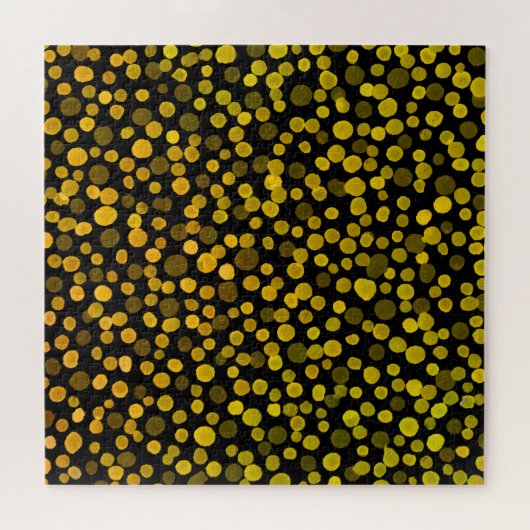 Puzzle Art Abstrait : Aquarelle Points Créatifs. (Horizontal)