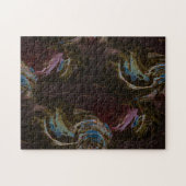 Puzzle Art Abstrait atomique noir (Horizontal)