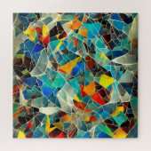 Puzzle Art Abstrait en verre cassé (Horizontal)