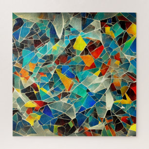 Puzzle Art Abstrait en verre cassé