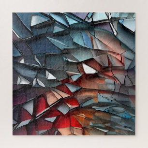 Puzzle Art Abstrait en verre cassé