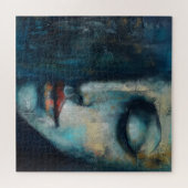 Puzzle Art abstrait femme bleue (Horizontal)