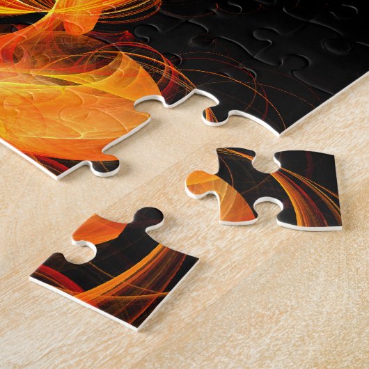 Puzzle Art Abstrait Fireball (Côté)