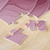 Puzzle Art Abstrait Fractal Fleur & Tons de Bourgogne (Côté)