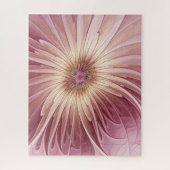 Puzzle Art Abstrait Fractal Fleur & Tons de Bourgogne (Vertical)