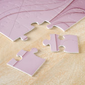 Puzzle Art Abstrait Fractal Fleur & Tons de Bourgogne (Côté)