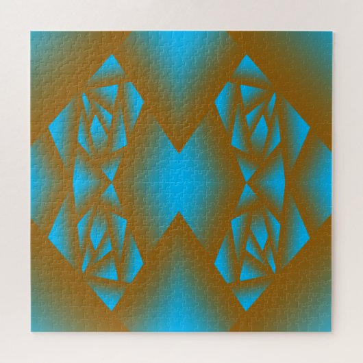 Puzzle Art Abstrait Géométrique Terre Et Ciel Ombre (Horizontal)