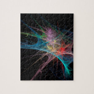 Puzzle Art Abstrait Glace Arc-en-Ciel