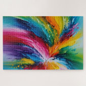 Puzzle Art Abstrait moderne coloré (Horizontal)