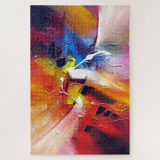 Puzzle Art Abstrait moderne coloré (Vertical)