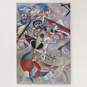 Puzzle Art Abstrait moderne en Gris Kandinsky