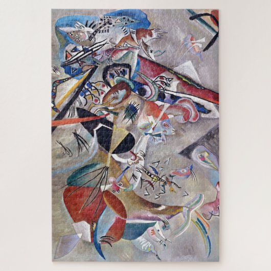 Puzzle Art Abstrait moderne en Gris Kandinsky (Vertical)