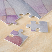 Puzzle art abstrait multicolore rose pose dame rétro (Côté)