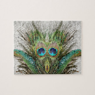 Puzzle Art Abstrait Peacock en colère