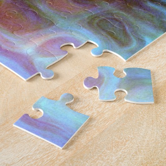 Puzzle Art Abstrait rose clair (Côté)