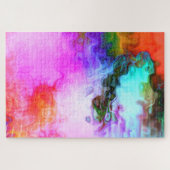 Puzzle Art Abstrait rose clair (Horizontal)