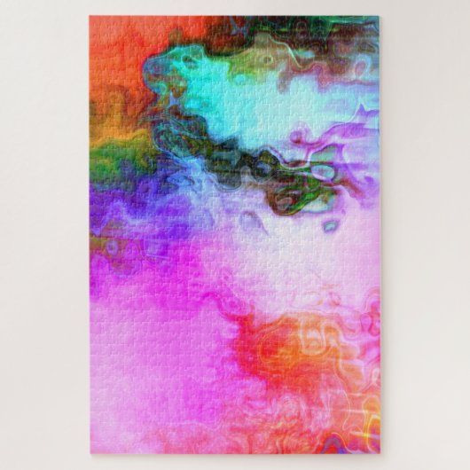 Puzzle Art Abstrait rose clair (Vertical)