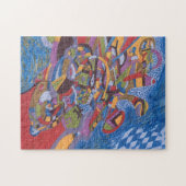 Puzzle Art Abstrait "Space Octopus" (Horizontal)