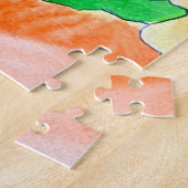 Puzzle Art aquarelle de fleurs d'orchidées colorées (Côté)