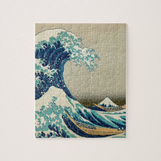 Puzzle Art asiatique - la grande vague outre de Kanagawa (Vertical)