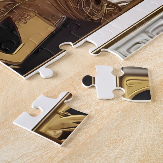 Puzzle Art aztèque riche et dynamique (Côté)