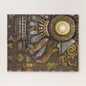 Puzzle Art aztèque riche et dynamique (Horizontal)