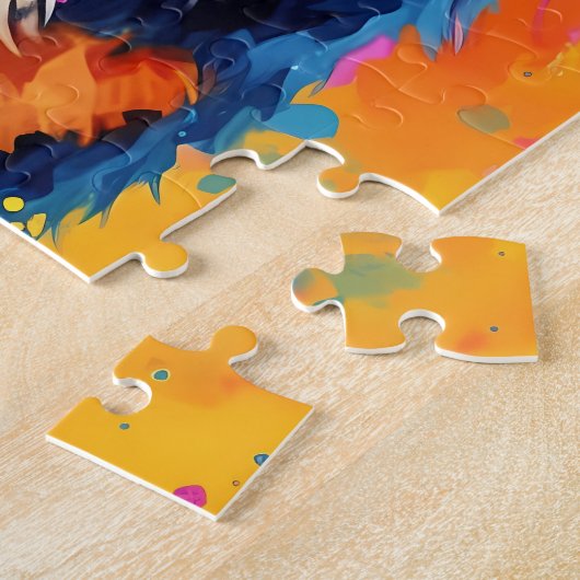 Puzzle Art berger australien coloré (Côté)