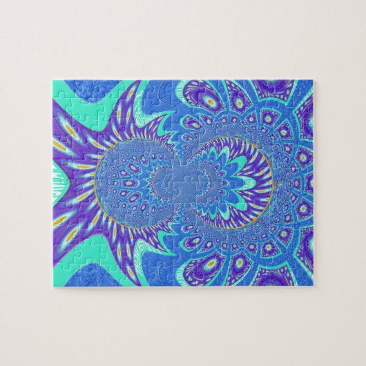 Puzzle Art bleu moderne (Horizontal)