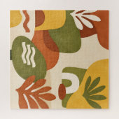 Puzzle Art botanique abstrait boho (Horizontal)