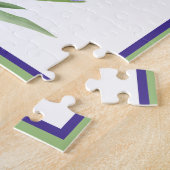 Puzzle Art Botanique Iris Violet (Côté)