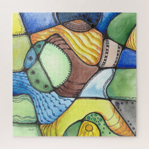 Puzzle Art Carré neurographique