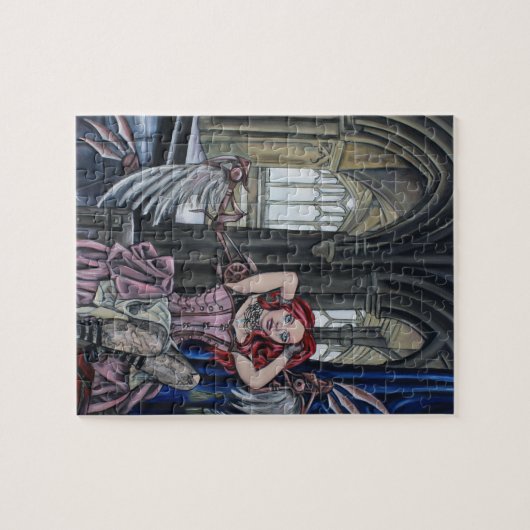 Puzzle art cassé de fée de steampunk (Horizontal)