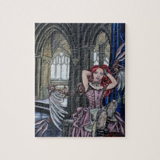 Puzzle art cassé de fée de steampunk (Vertical)