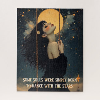 Puzzle Art céleste | Femme gothique | Citation spirituell