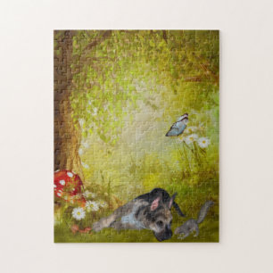 Puzzle Art Chien d'Imaginaire Chien Allemand Berger