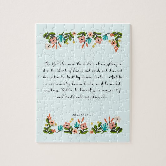 Puzzle Art chrétien frais - 17h24 d'actes - 25 (Vertical)