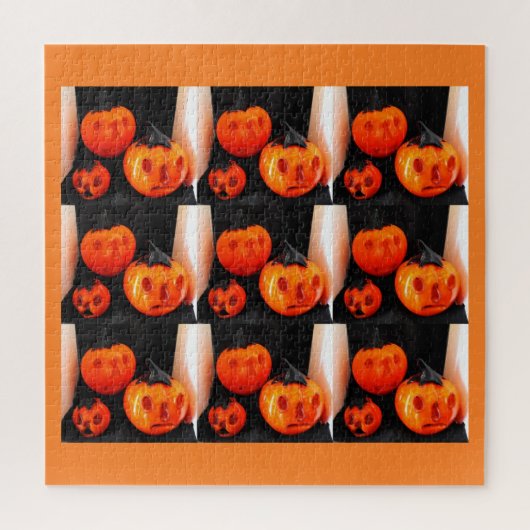Puzzle Art citrouille effrayant (Vertical)
