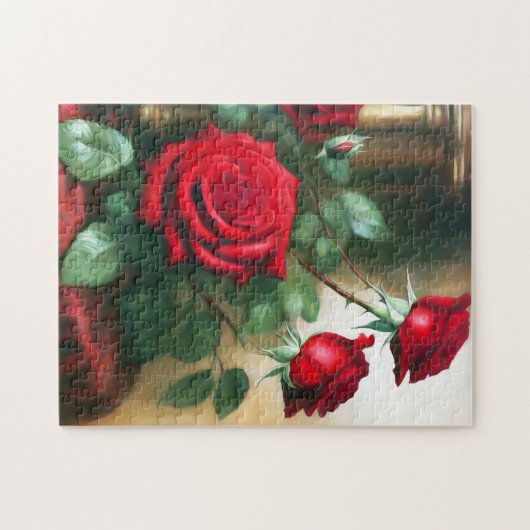 Puzzle Art classique élégant Roses rouges (Horizontal)