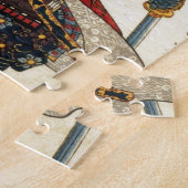 Puzzle Art classique oriental de guerrier de cool (Côté)
