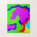 Puzzle Art coloré Multicolor Abstrait Splash Unique<br><div class="desc">Imprimé avec un arrière - plan abstrait d'art coloré et lumineux,  c'est parfait pour tous ceux qui aiment les cadeaux de vacances colorés!</div>