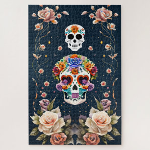 Puzzle Art crâne de sucre - Patrimoine mexicain