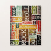 Puzzle Art d'affiche de musique de rock comme arrière - (Vertical)