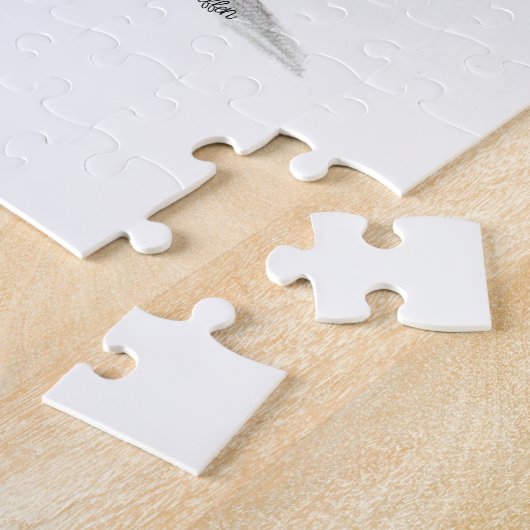 Puzzle Art d'aquarelle Bleu (Côté)