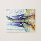 Puzzle Art d'aquarelle d'éléphant (Horizontal)