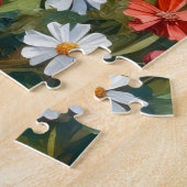 Puzzle Art de Border Collie dans une prairie de trèfle (Côté)