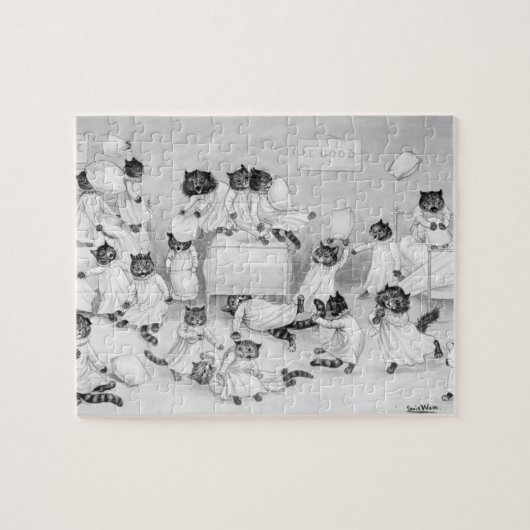 Puzzle Art de chat par Louis Wain 1900 (Horizontal)