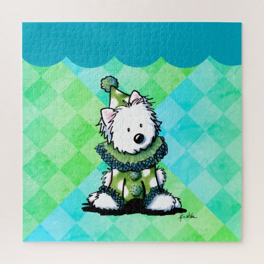Puzzle Art de clown de cirque Westie (Vertical)