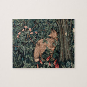 Puzzle Art de faune de renard de verdure de William Morri