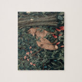 Puzzle Art de faune de renard de verdure de William Morri (Vertical)